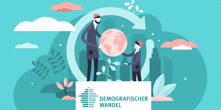 Dossier-Auftakt „Demografischer Wandel“: Die Stabsstelle Kommunikation und Öffentlichkeitsarbeit beleuchtet die Chancen und Herausforderungen der demografischen Entwicklung in Deutschland.<address>© stock.adobe.com - VectorMine</address>