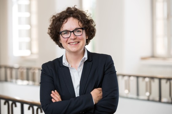 Eva Mundanjohl verantwortet als Dezernentin die Bereiche akademische und studentische Angelegenheiten an der Universität Münster.<address>© Uni MS - Peter Leßmann</address>
