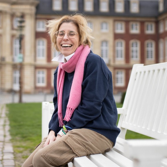 Prof Dr Daniela Bonanno feels at home in Münster and Palermo.<address>© Uni MS - Linus Peikenkamp</address>