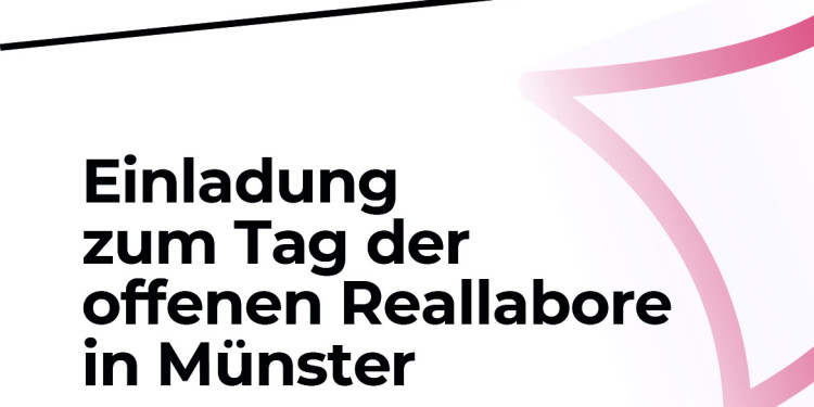 Zu sehen ist die erste Seite des Flyers zum „Tag der offenen Reallabore“.<address>© ZIN</address>