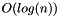 $O(log(n))$