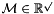 $\cal M \in \mathbb{R}^p$