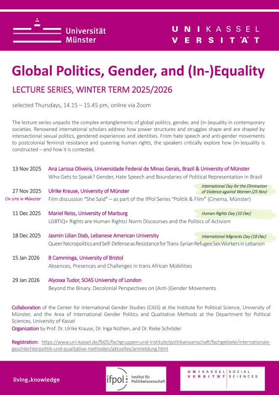 Lecture Series 2025/2026