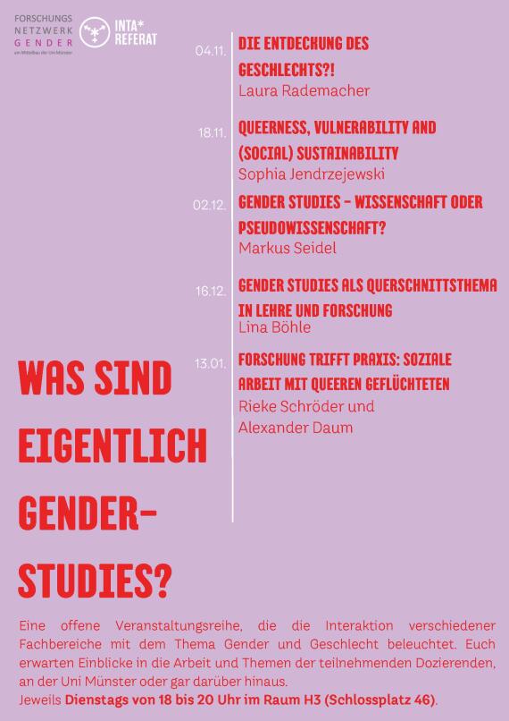 RV Was sind eigentlich Gender Studies WS 2025 2026