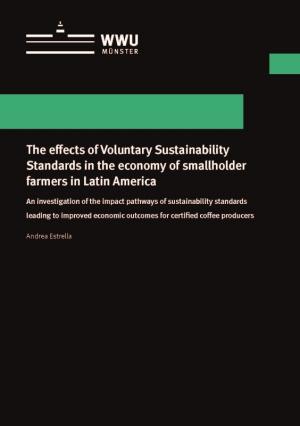 Cover The effects of Voluntary Sustainability Standards in the economy of smallholder farmers in Latin America