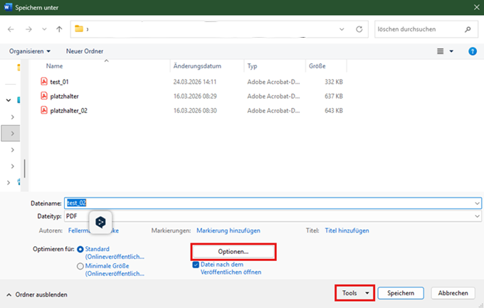 PDF-Export