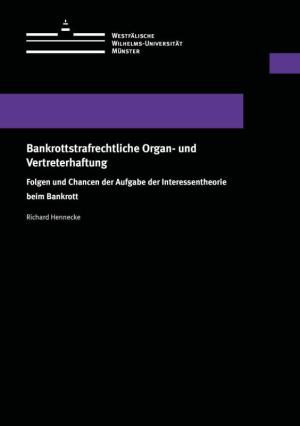 Cover Bankrottstrafrechtliche Organ- und Vertreterhaftung