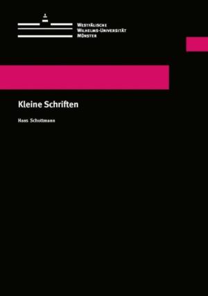 Cover Kleine Schriften
