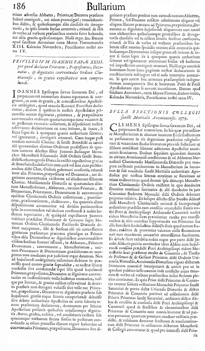   Bullarium Cluniacense p. 186     ⇒ Index privilegiorum    