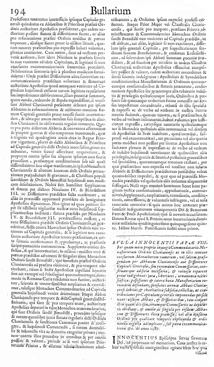   Bullarium Cluniacense p. 194     ⇒ Index privilegiorum    