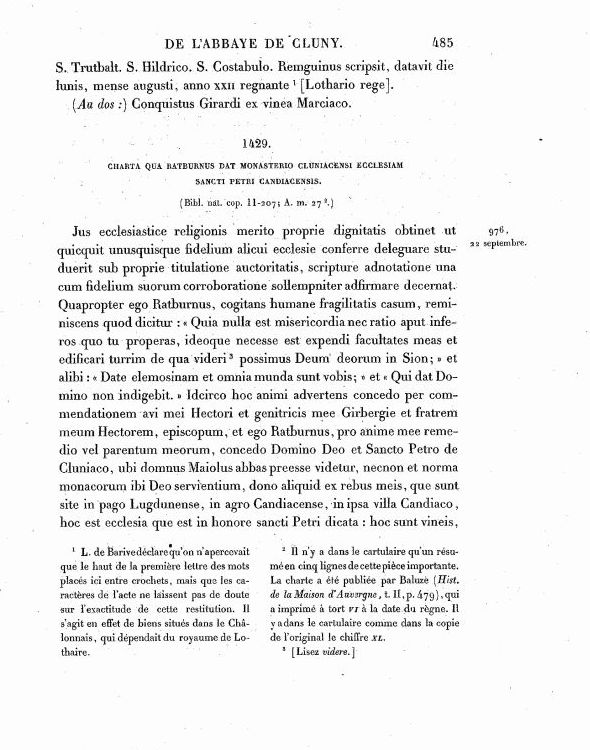 Cce Recueil Des Chartes De L Abbaye De Cluny Auguste Bernard Alexandre Bruel University Of Munster The Institute For Early Medieval Studies