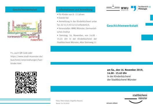 Erste Seite des Flyers