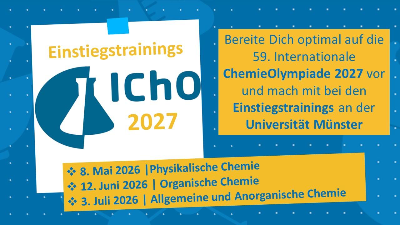 Flyer Einstiegstraining IChO 2027