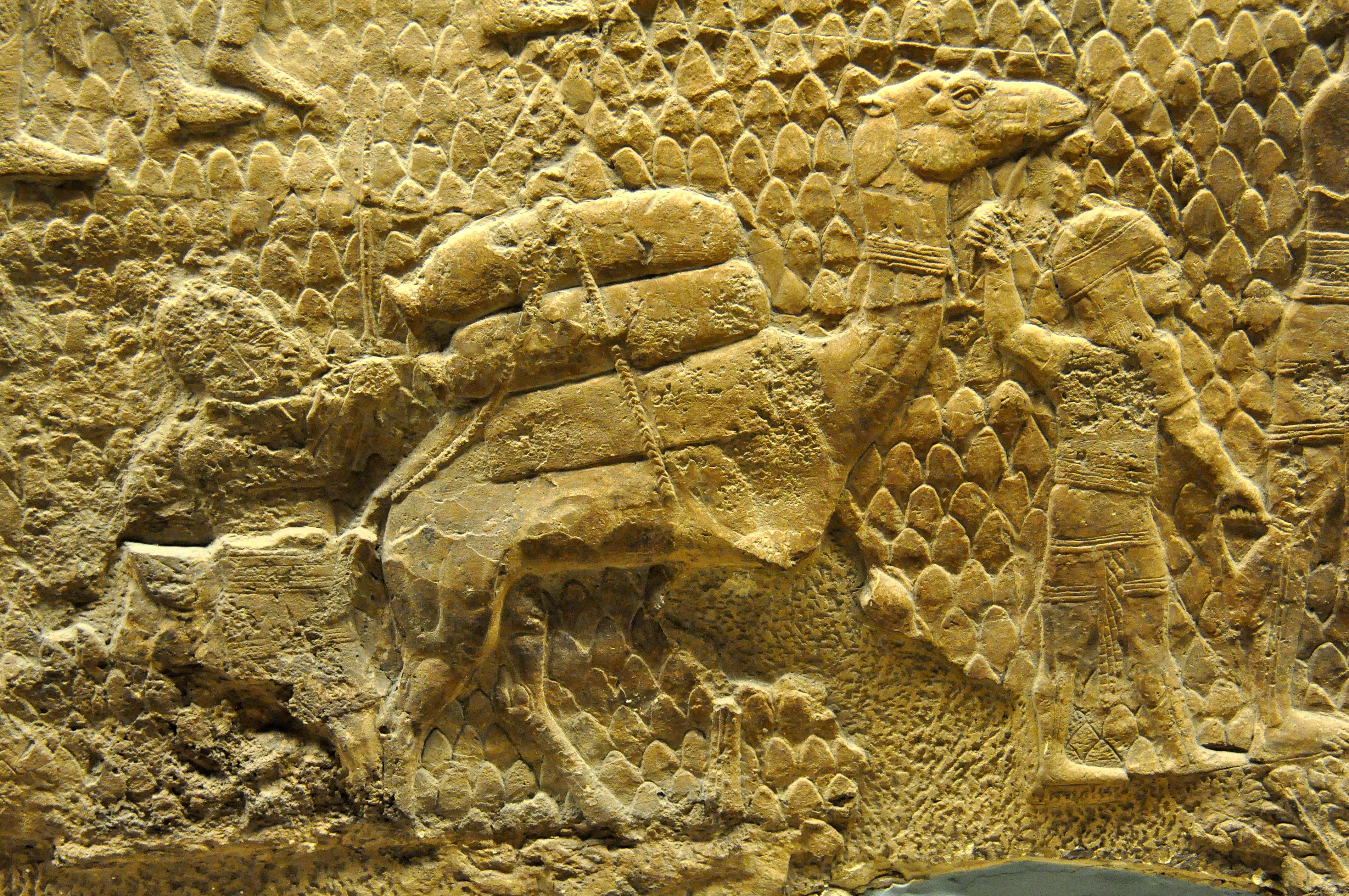 Assyrisches Relief, Ninive, 7. Jh. v. Chr.