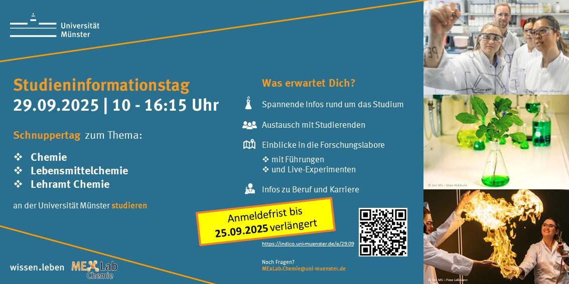 Flyer Studieninformationstag MExLab Chemie