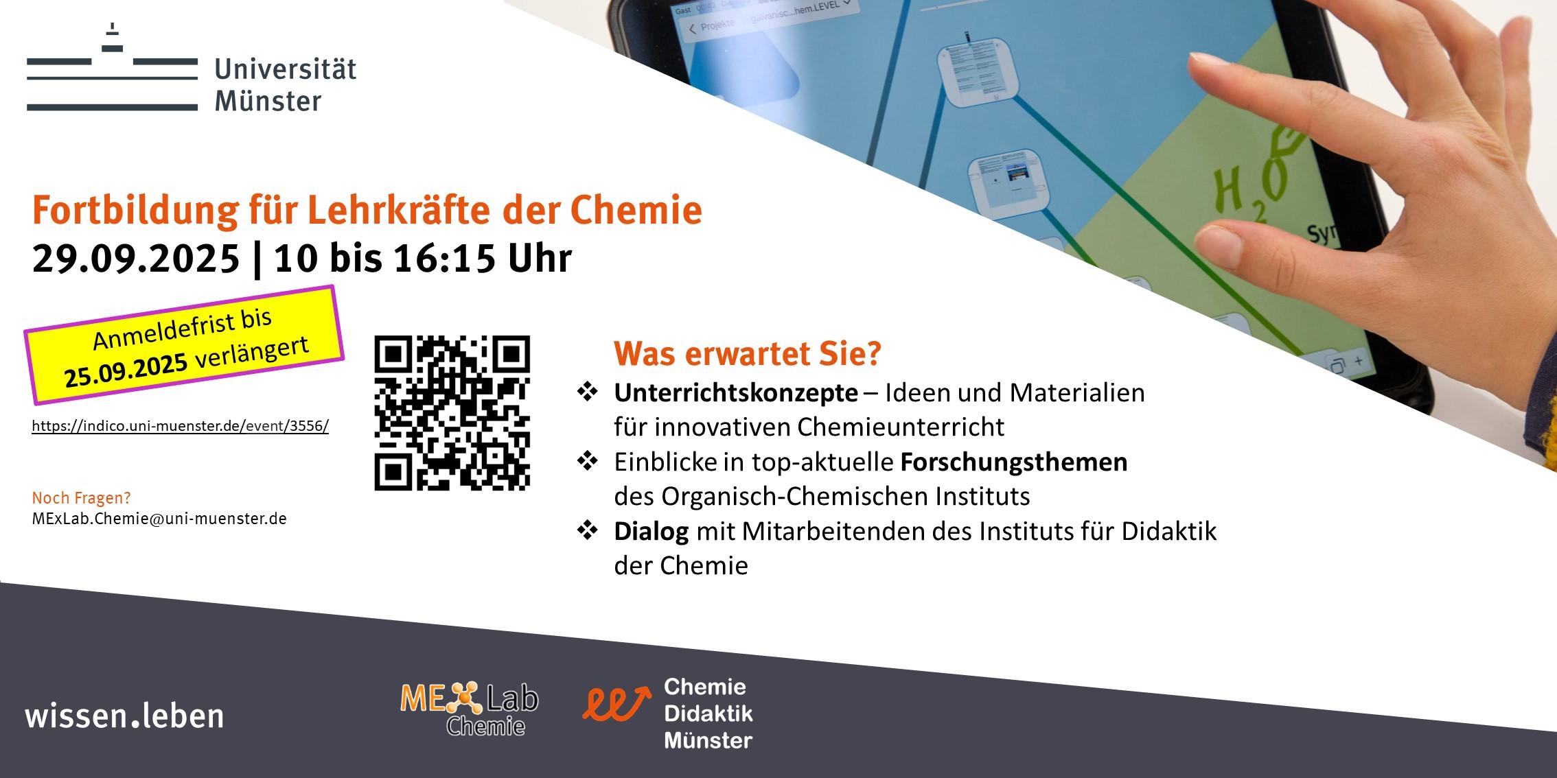 Flyer Lehrkräftefortbildung Chemie