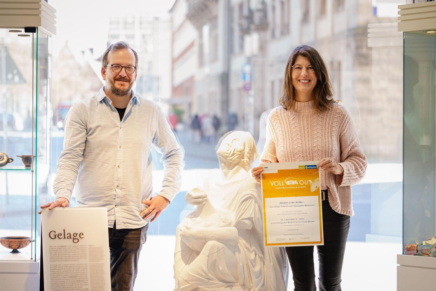 Dr. Torben Schreiber und Brigitte Klute von der Stadt Münster