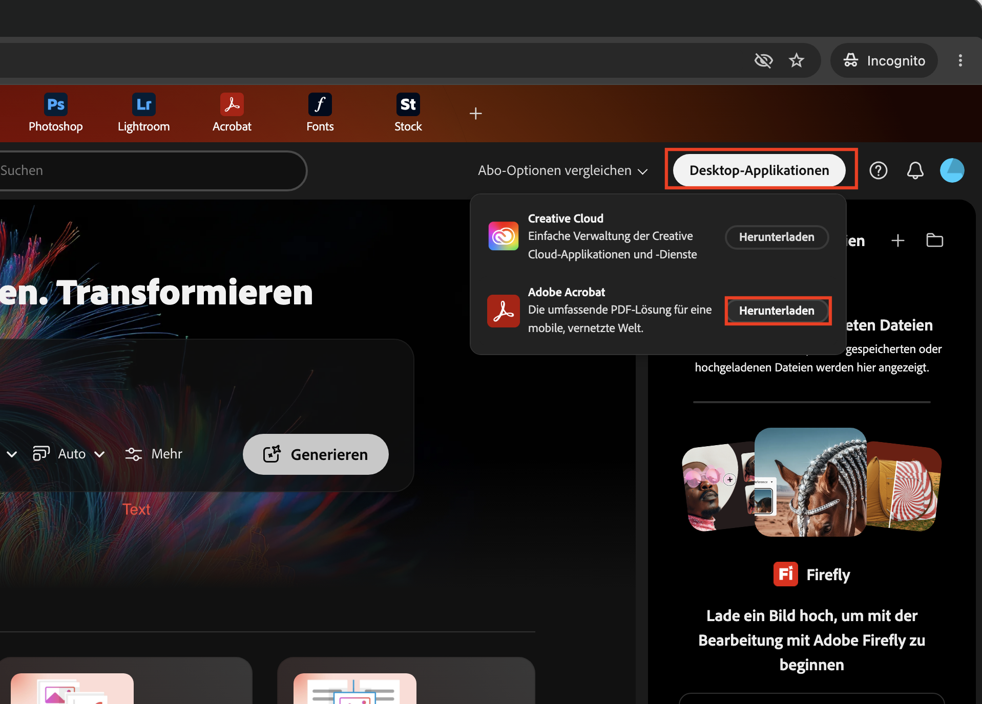 4. Adobe Acrobat herunterladen