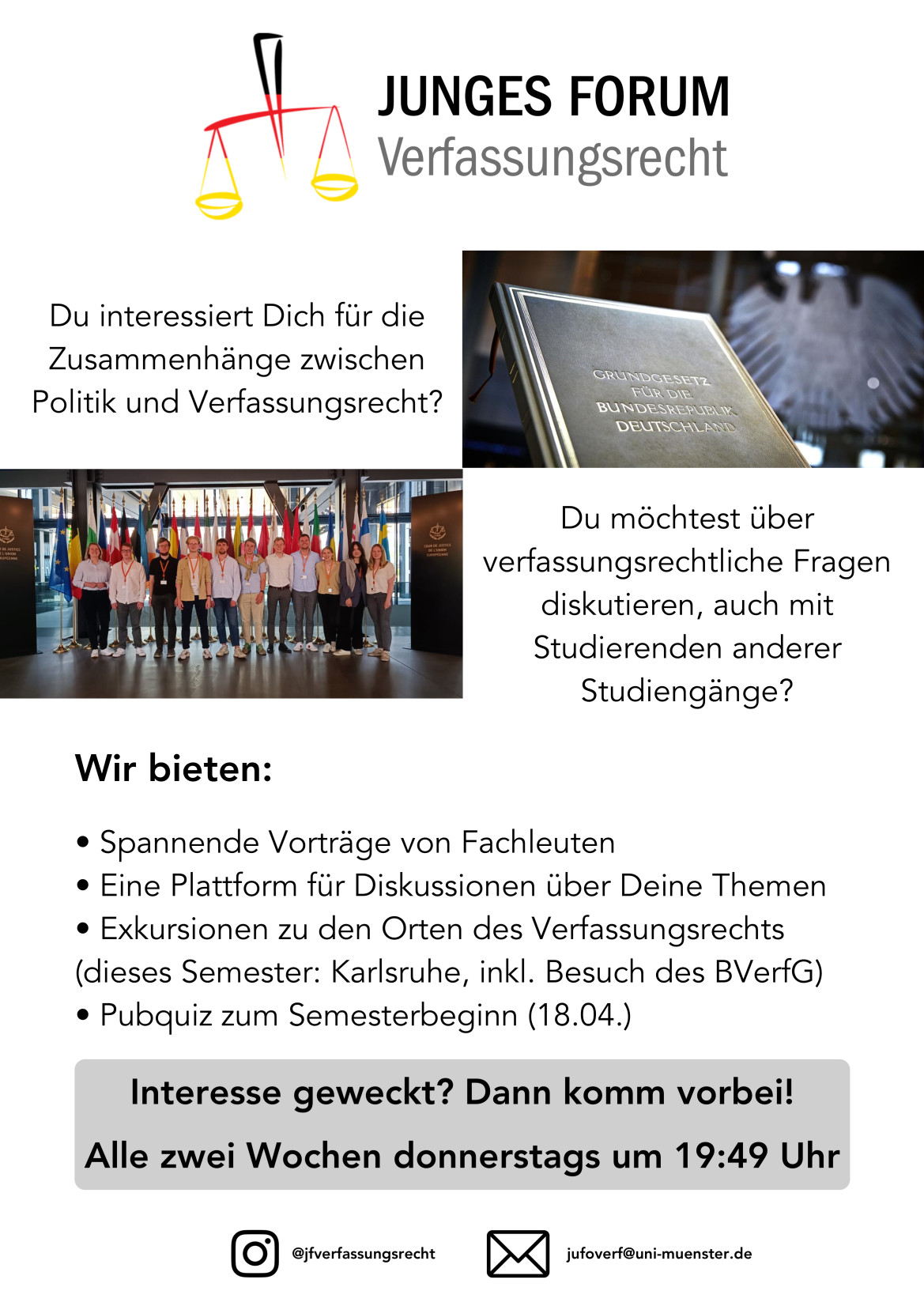Flyer des Jungen Forum Verfassungsrecht