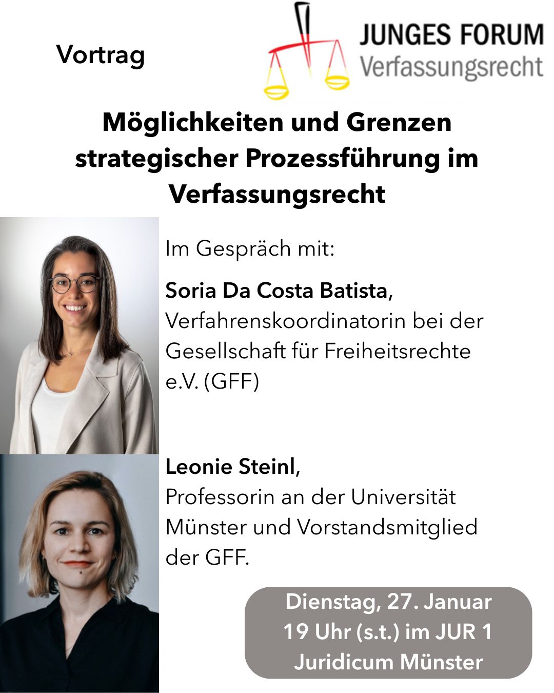 Werbebild für die Veransaltung am 27.01.2026