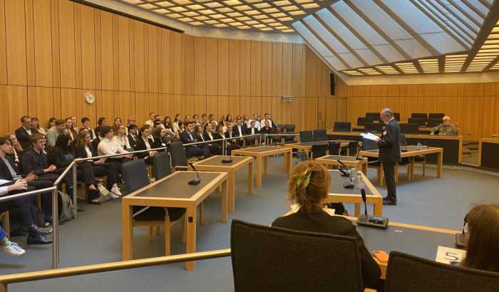 Im Schwurgerichtssaal des Landgerichts Münster