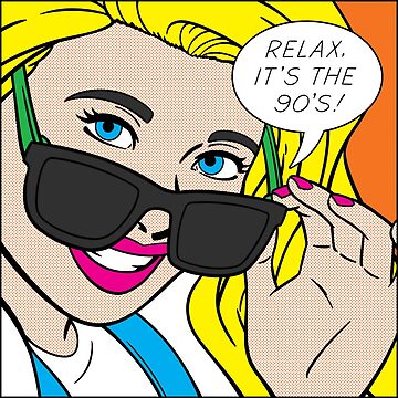 Pop Art, es sind die 90er Jahre Galeriedruck
