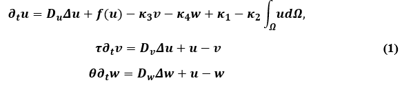 Reaction diffusion equation