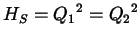 $H_S={Q_1}^2={Q_2}^2$