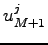 $ u_{M+1}^j$