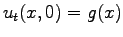 $ u_t(x,0)=g(x)$