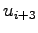 $ u_{i+3}$