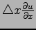 $ \triangle x\frac{\partial u}{\partial x}$