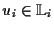 $\displaystyle u_i \in \mathbb{L}_i$