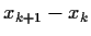 $x_{k+1}-x_k$
