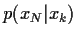 $p(x_N\vert x_k)$