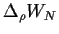 $\Delta_\rho W_N$