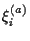 $\xi_i^{(a)}$