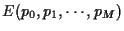 $\displaystyle E(p_0,p_1,\cdots,p_M)$