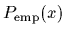 $P_{\rm emp}(x)$