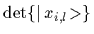 $\det \{\mbox{$\vert\,x_{i,l}\!>$}\}$