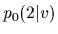 $p_0(2\vert v)$