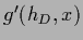 $g^\prime(h_D,x)$