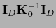 ${\bf I}_{D}{\bf K}_0^{-1}{\bf I}_{D}$