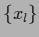 $\{x_l\}$