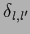 $\delta_{l,l^\prime}$