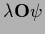 $\lambda {\bf O}\psi$