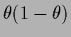 $\theta(1-\theta)$