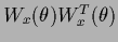 ${W}_{x}(\theta){W}^T_{x}(\theta)$