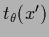 $t_\theta(x^\prime)$