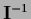 ${\bf I}^{-1}$